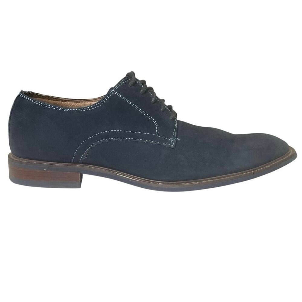 EUC - 1901 Nordstrom Navy Blue Suede Derby Shoes
